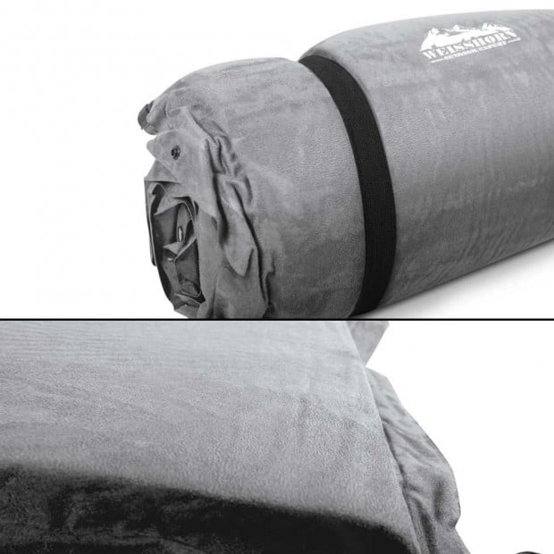 Self Inflating Mattress Single 10cm Grey Image 6