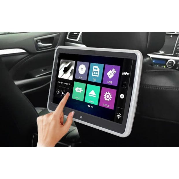 10.1In Tft Active Headrest Car Dvd Player Touch Screen Slim Full Hd Image 3