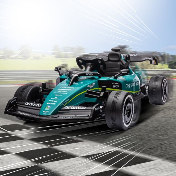 Aston Martin Aramco F1 Licensed Electric Kids Race Car Image 11