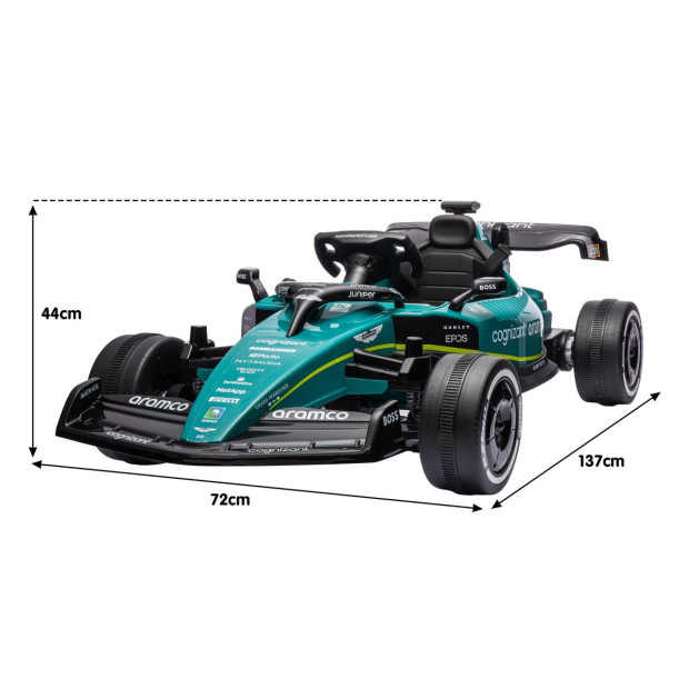 Aston Martin Aramco F1 Licensed Electric Kids Race Car Image 4