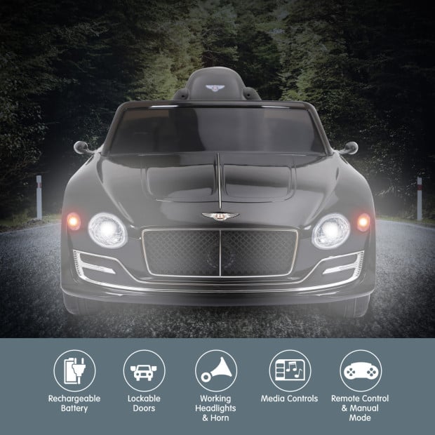 Bentley Exp 12 Licensed Speed 6E Electric Kids Ride On Car Black Image 15