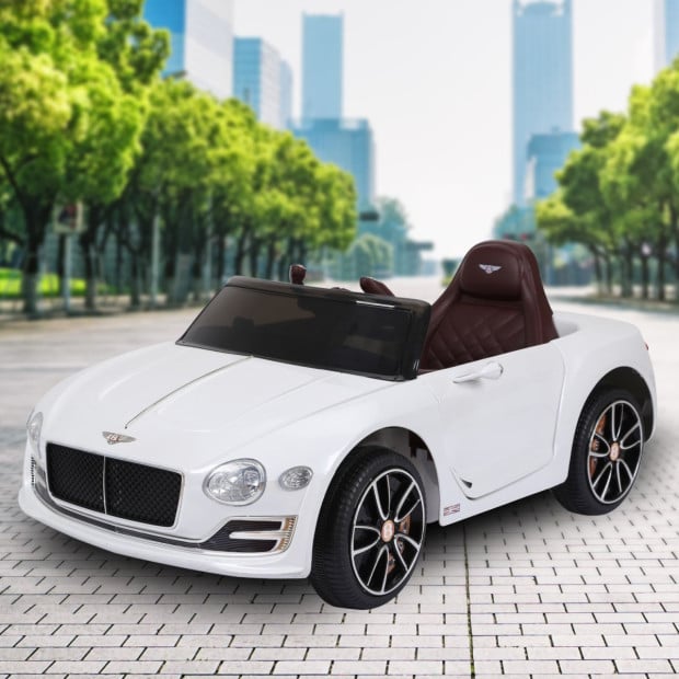 Bentley Exp 12 Speed 6E Licensed Kids Ride On Electric Car Remote Control - White Image 11
