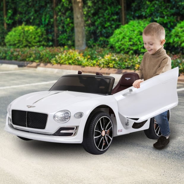 Bentley Exp 12 Speed 6E Licensed Kids Ride On Electric Car Remote Control - White Image 12