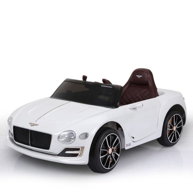 Bentley Exp 12 Speed 6E Licensed Kids Ride On Electric Car Remote Control - White Image 2