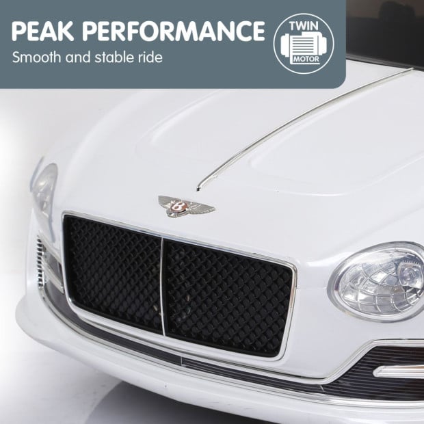 Bentley Exp 12 Speed 6E Licensed Kids Ride On Electric Car Remote Control - White Image 9