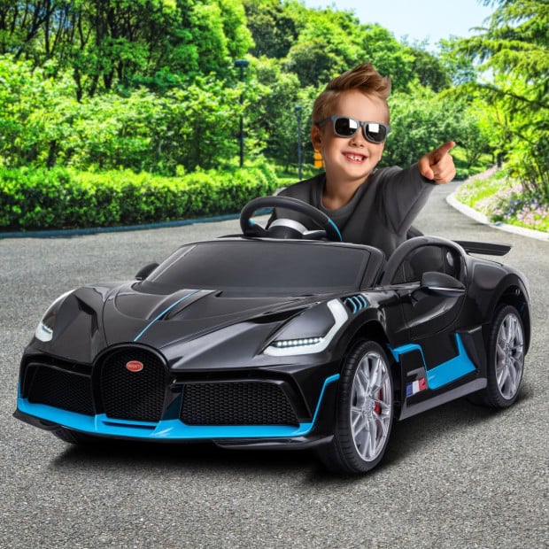 Authorised Bugatti Divo Electric Kids Car - Black Image 11