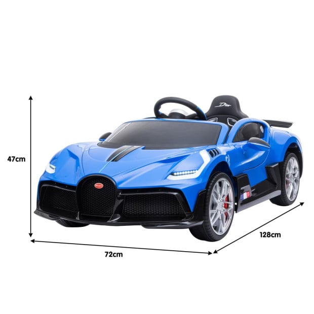 Authorised Bugatti Divo Electric Kids Car - Blue Image 5