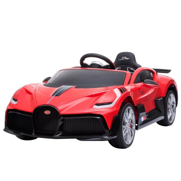 Authorized Bugatti Divo Electric Kids Car HL338 - Red Image 2