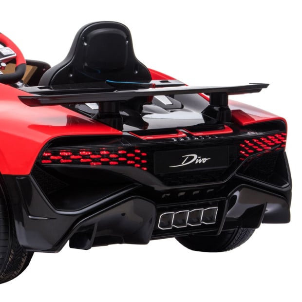 Authorized Bugatti Divo Electric Kids Car HL338 - Red Image 5