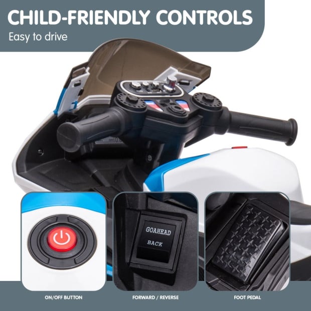 BMW HP4 Race Kids Toy Electric Ride On Motorcycle - Blue Image 9