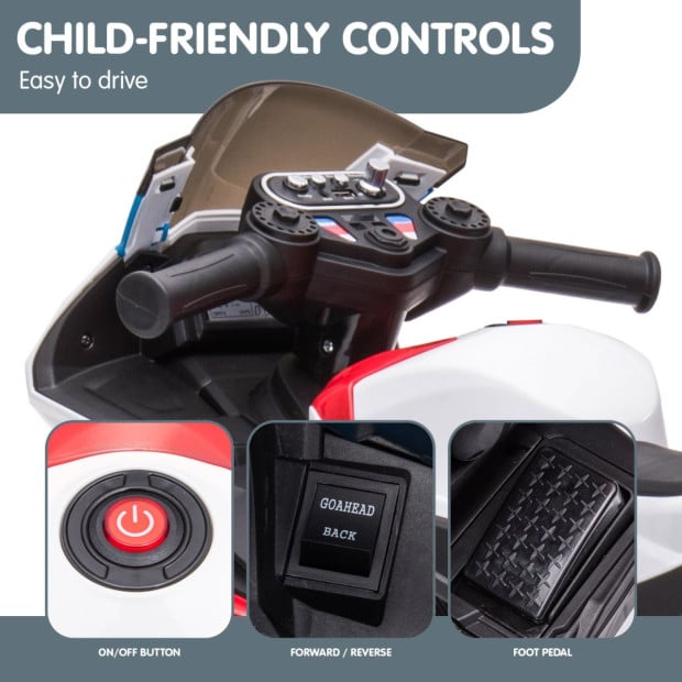 BMW HP4 Race Kids Toy Electric Ride On Motorcycle - Red Image 9