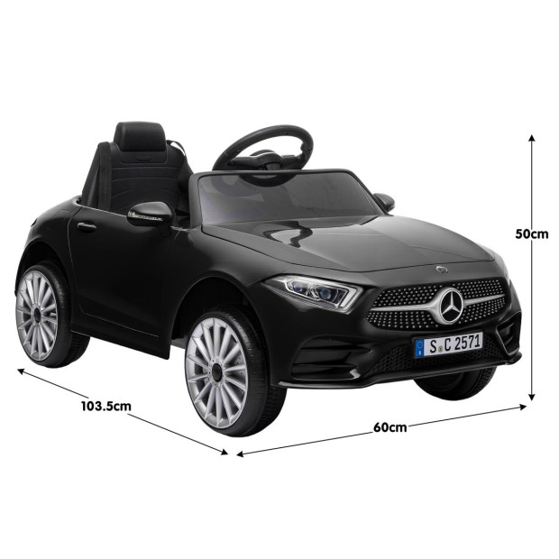 Mercedes Benz CLS 350 Kids Electric Ride On Car with Remote Control - Black Image 3