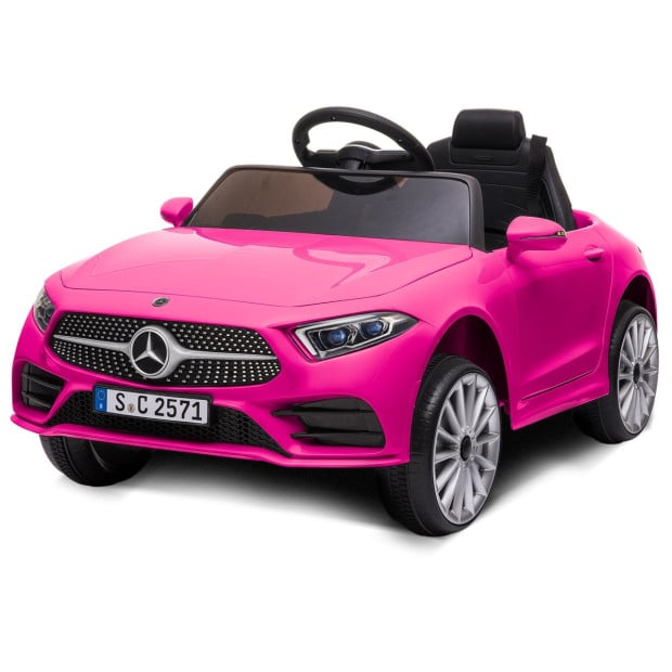 Mercedes Benz CLS 350 Kids Electric Ride On Car with Remote Control - Pink Image 2