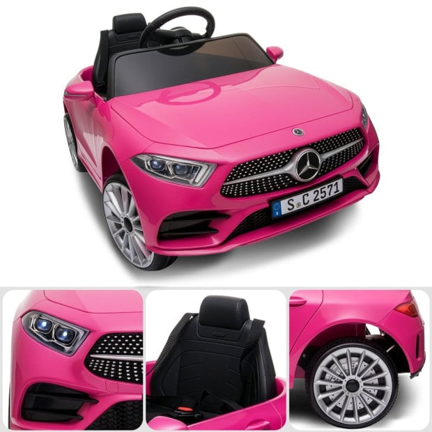 Kahuna Mercedes Benz CLS 350 Kids Electric Ride On Car with Remote Control - Pink Image 8