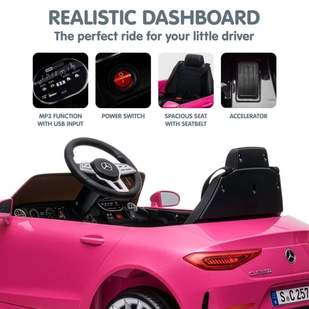 Kahuna Mercedes Benz CLS 350 Kids Electric Ride On Car with Remote Control - Pink Image 9
