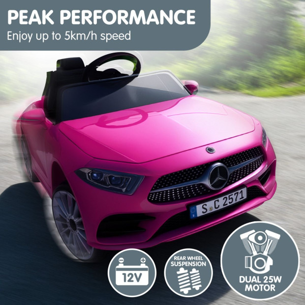 Mercedes Benz CLS 350 Kids Electric Ride On Car with Remote Control - Pink Image 10
