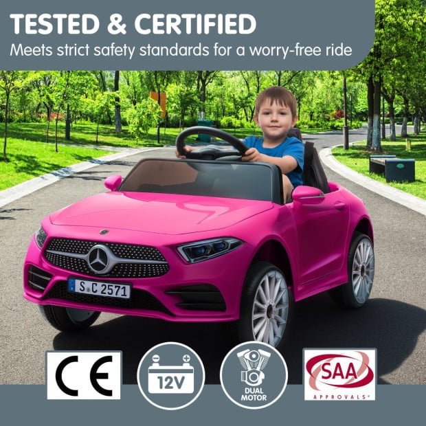 Kahuna Mercedes Benz CLS 350 Kids Electric Ride On Car with Remote Control - Pink Image 11