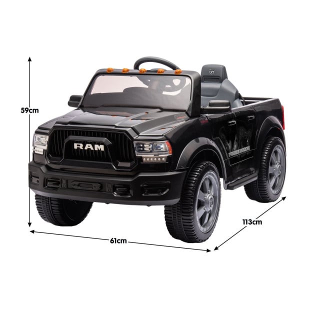 Dodge RAM Electric Kids Car - Black Image 4
