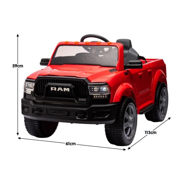Dodge RAM Electric Kids Car - Red Image 4