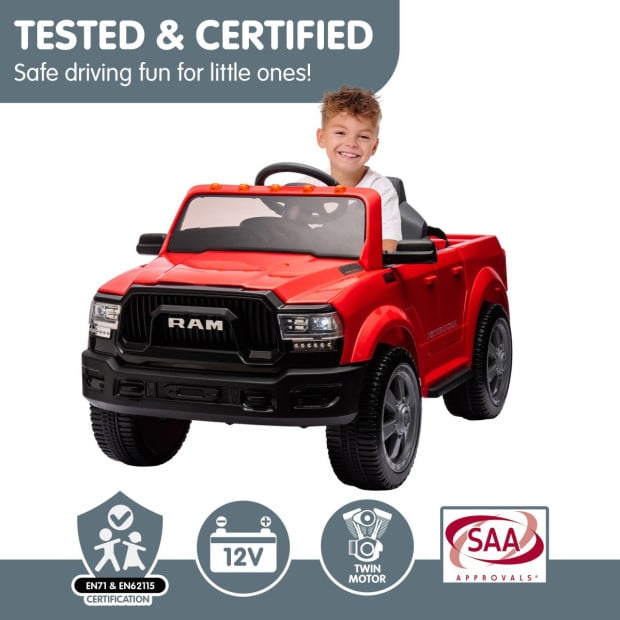 Dodge RAM Electric Kids Car - Red Image 8