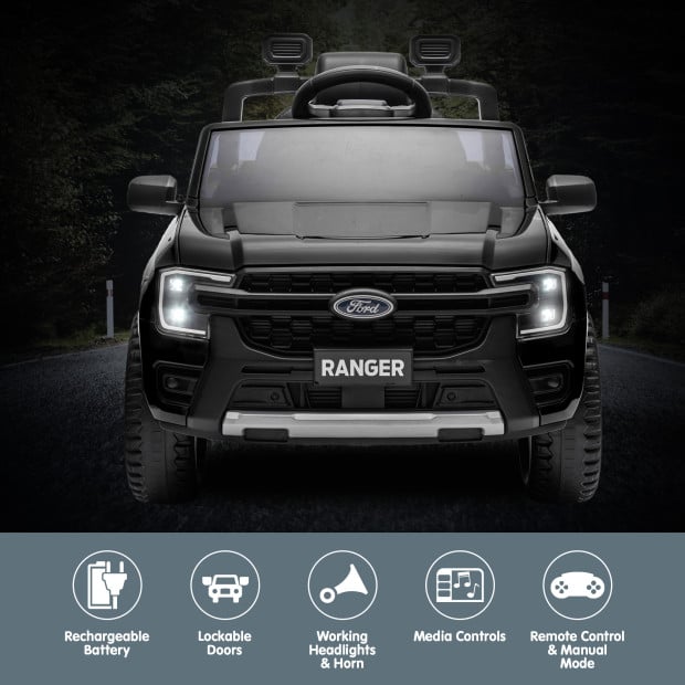Ford Ranger Electric Kids Car - Black Image 6