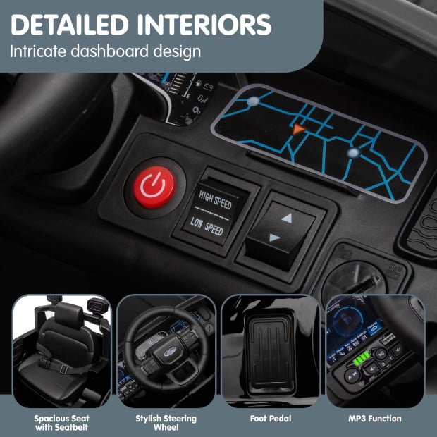 Ford Ranger Electric Kids Car - Black Image 7