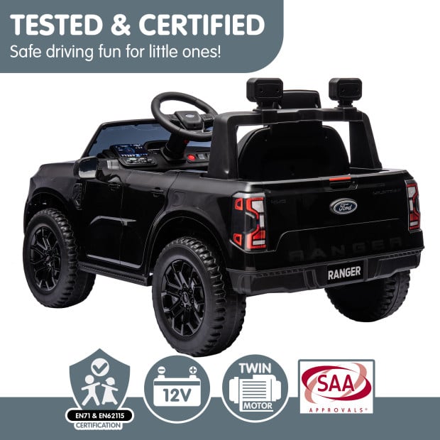 Ford Ranger Electric Kids Car - Black Image 10