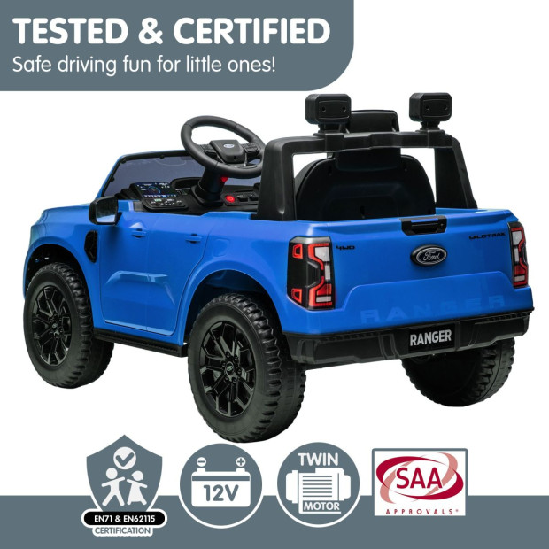Ford Ranger Electric Kids Car - Blue Image 10