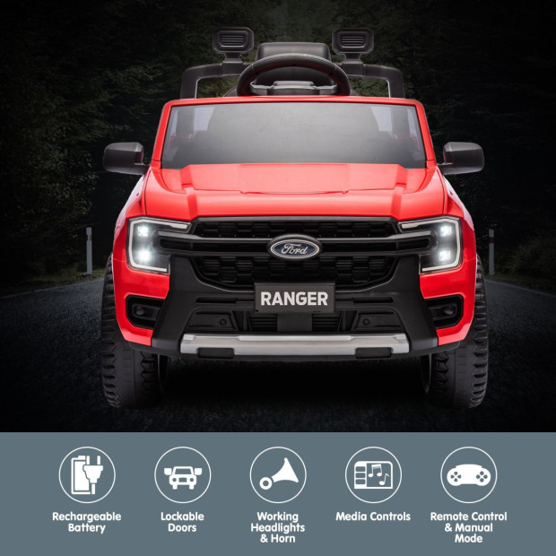 Ford Ranger Electric Kids Car - Red Image 6
