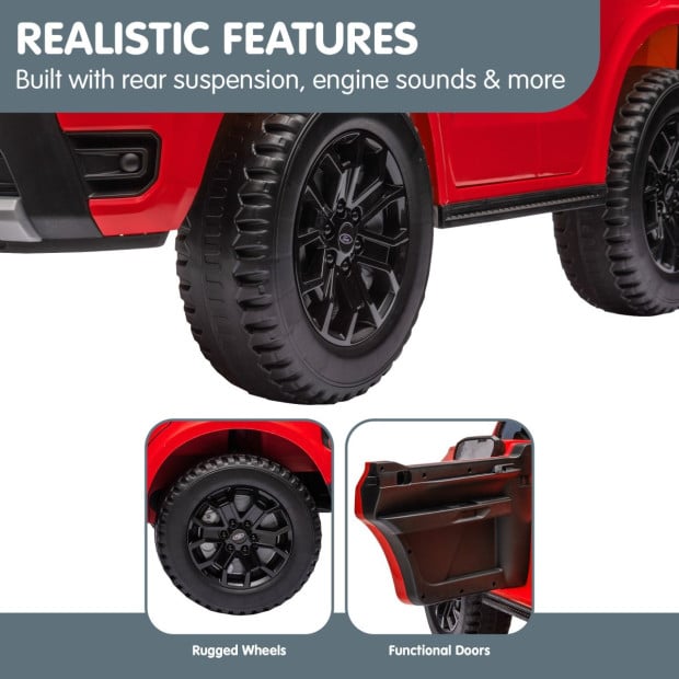 Ford Ranger Electric Kids Car - Red Image 8
