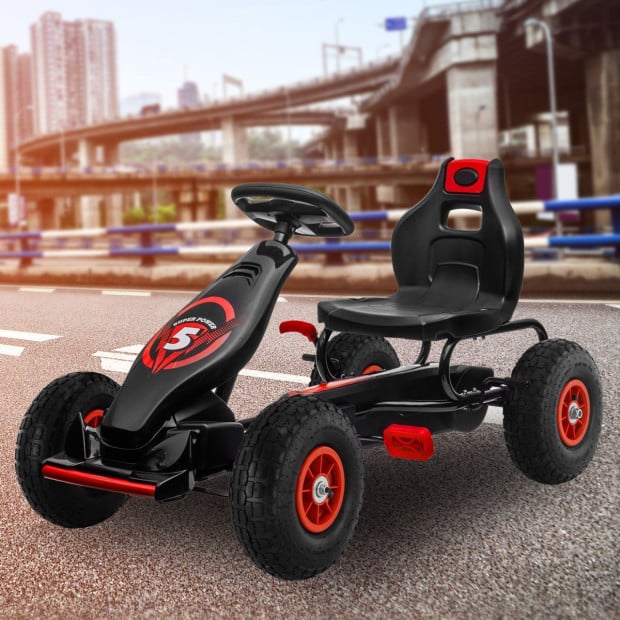 Kahuna Kids Ride On Pedal Powered G18 Go Kart - Red Image 5