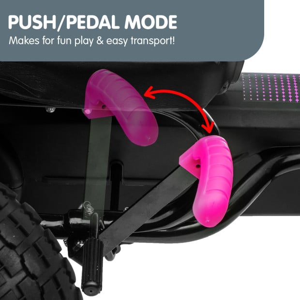 Kahuna Kids Ride On Pedal Powered G18 Go Kart - Rose Pink Image 12