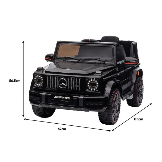 Mercedes Benz AMG G63 Licensed Electric Kids Car Remote Control - Black Image 3