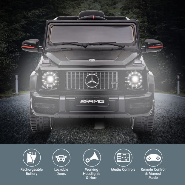 Mercedes Benz AMG G63 Licensed Electric Kids Car Remote Control - Black Image 8