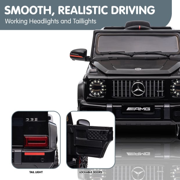 Mercedes Benz AMG G63 Licensed Electric Kids Car Remote Control - Black Image 9