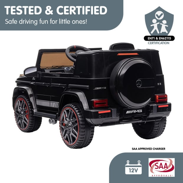 Mercedes Benz AMG G63 Licensed Electric Kids Car Remote Control - Black Image 11