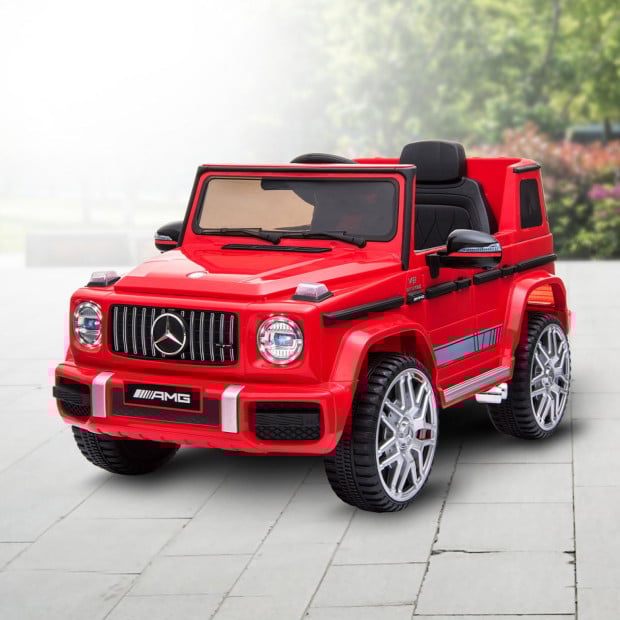 Mercedes Benz AMG G63 Licensed Electric Kids Car Remote Control - Red Image 12