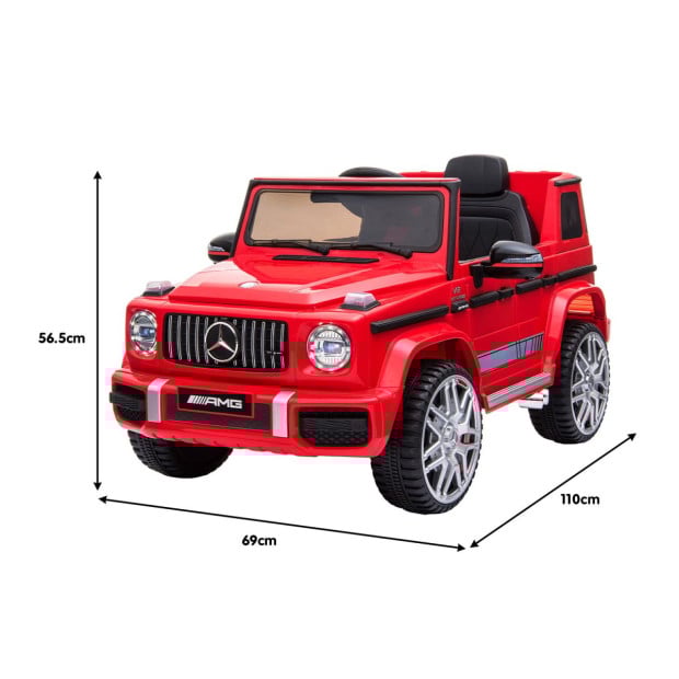 Mercedes Benz AMG G63 Licensed Electric Kids Car Remote Control - Red Image 3