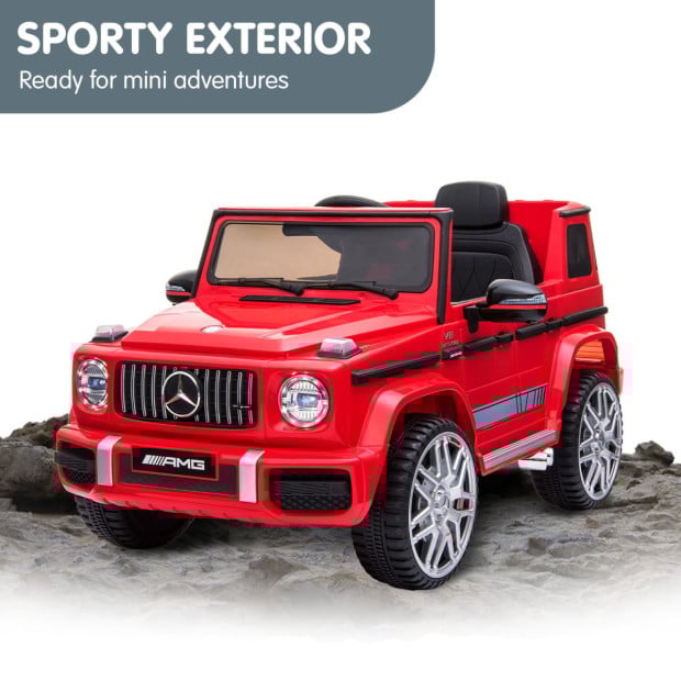 Mercedes Benz AMG G63 Licensed Electric Kids Car Remote Control - Red Image 4