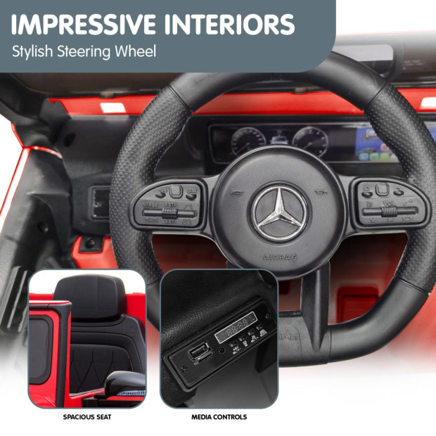 Mercedes Benz AMG G63 Licensed Electric Kids Car Remote Control - Red Image 5