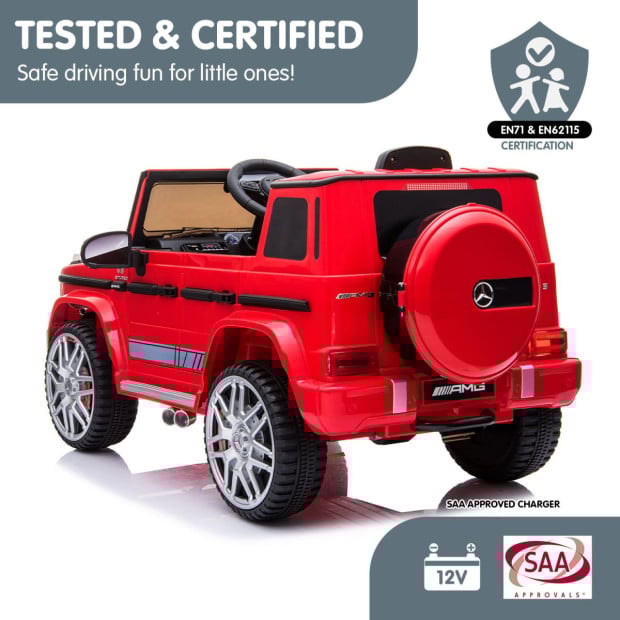 Mercedes Benz AMG G63 Licensed Electric Kids Car Remote Control - Red Image 10