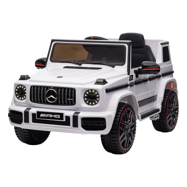 Mercedes Benz AMG G63 Licensed Electric Kids Car Remote Control - White Image 4