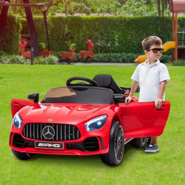 Mercedes Benz Licensed Kids Electric Ride On Car Remote Control Red Image 2
