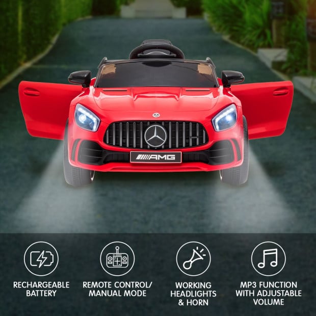 Mercedes Benz Licensed Kids Electric Ride On Car Remote Control Red Image 8