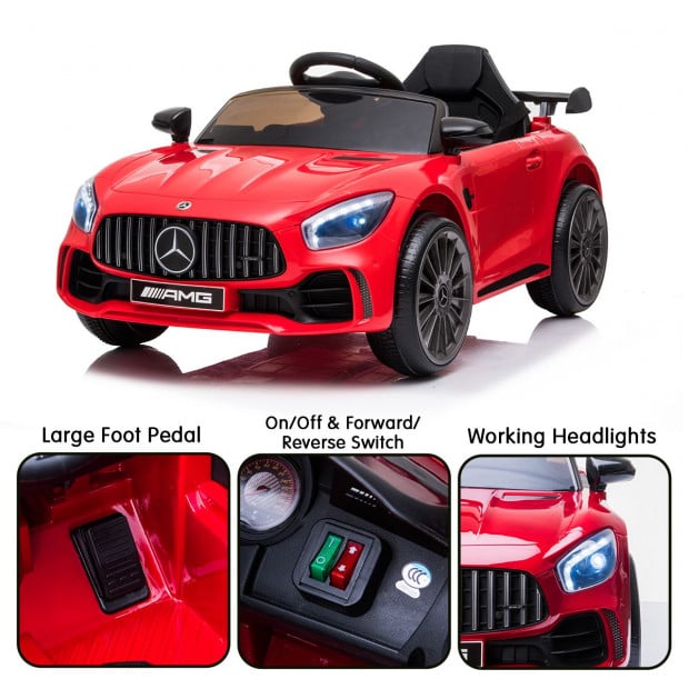 Mercedes Benz Licensed Kids Electric Ride On Car Remote Control Red Image 9