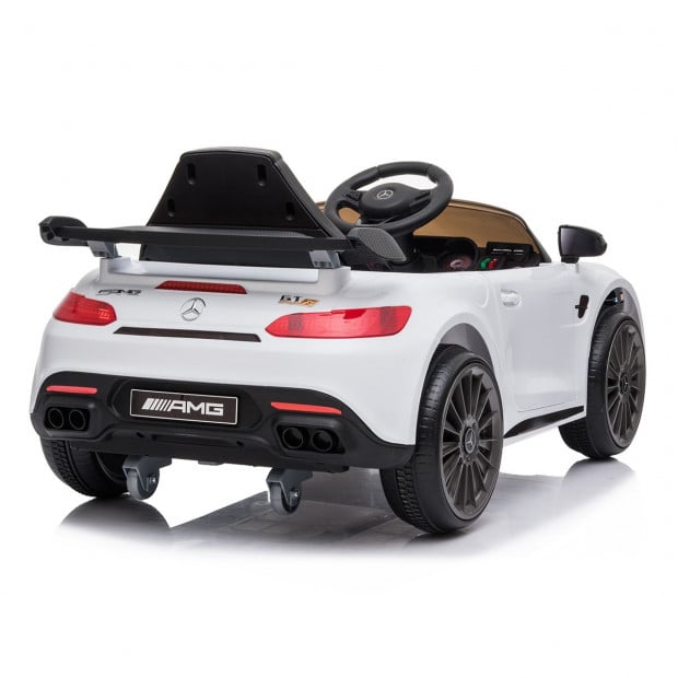 Mercedes Benz Licensed Kids Electric Ride On Car Remote Control White Image 12