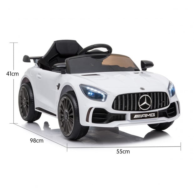 Mercedes Benz Licensed Kids Electric Ride On Car Remote Control White Image 7