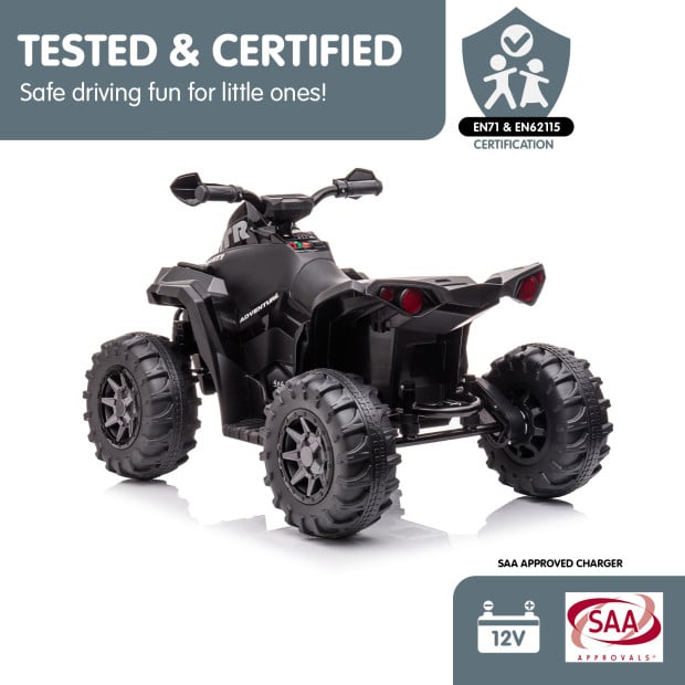 Kahuna GTS99 Kids Toy Electric Ride On Quad Bike 50W ATV - Black Image 12