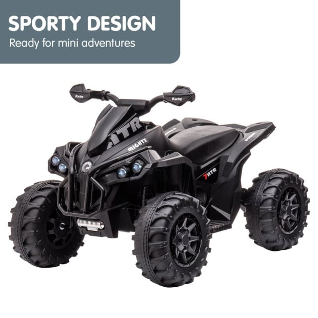 Kahuna GTS99 Kids Toy Electric Ride On Quad Bike 50W ATV - Black Image 5