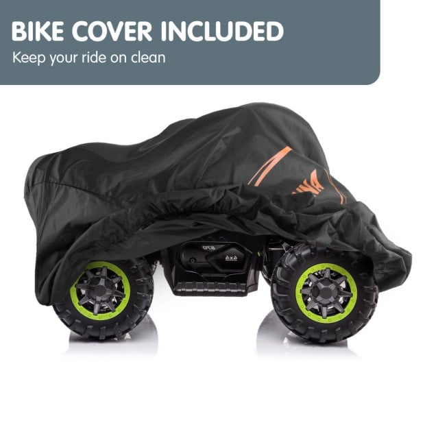 Kahuna GTS99 Kids Toy Electric Ride On Quad Bike Toy ATV 50W - Green Image 3